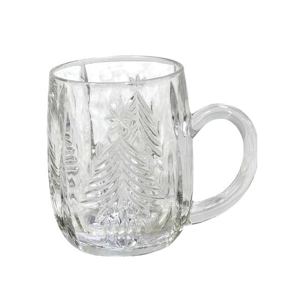 Mikasa Heavy Crystal Prism Christmas Tree Mug - Picture 1 of 6
